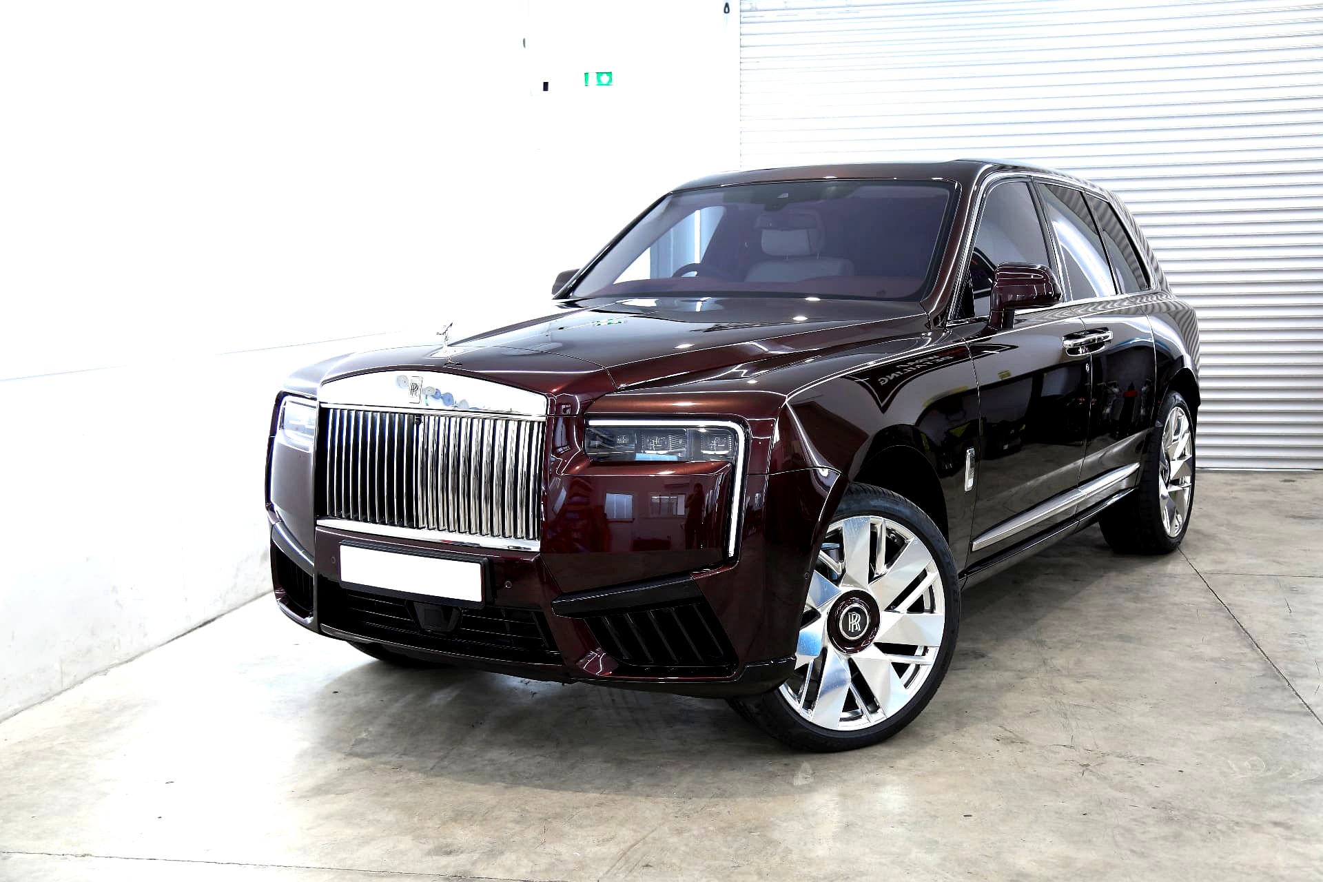 Deep burgundy Rolls-Royce Cullinan detailed by ProWrap Cyprus