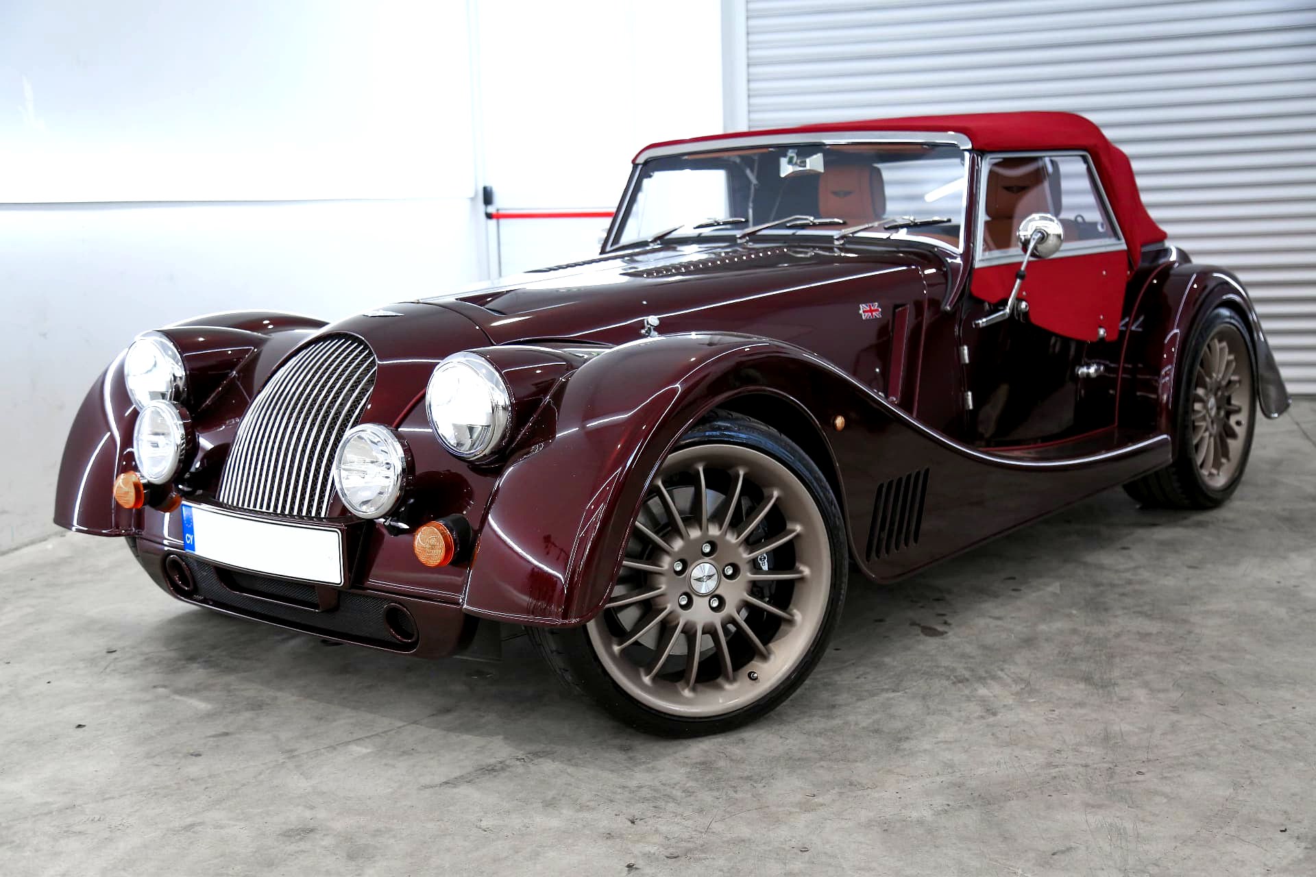 Deep burgundy Morgan convertible detailed by ProWrap Cyprus